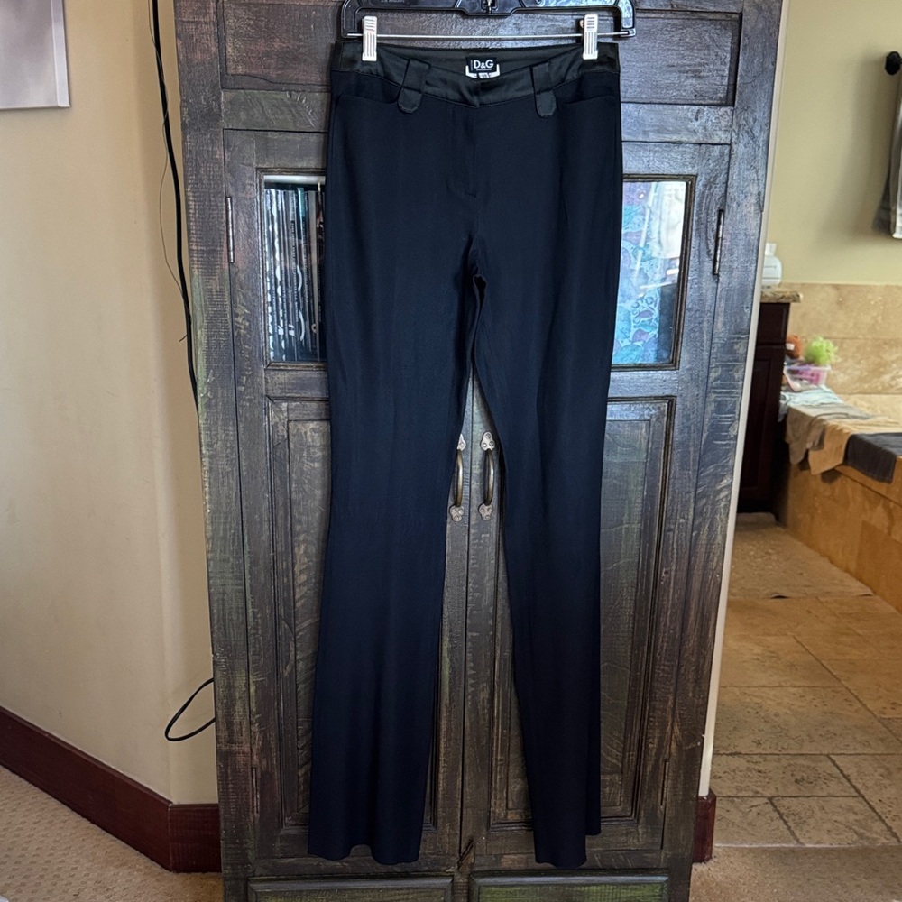 D&G Black Sleek Women's Boot Cut Pants